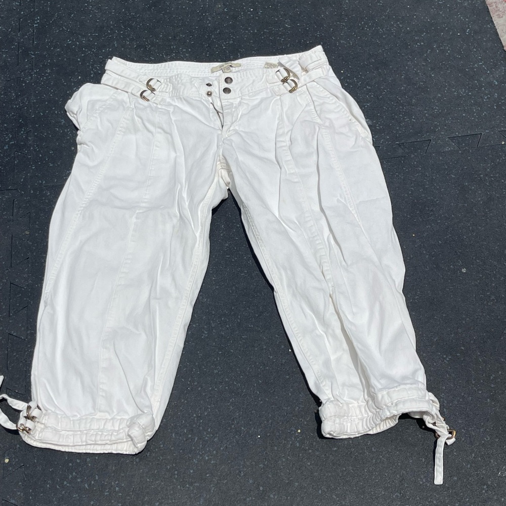 Free People White Casual Bottoms Relaxed Fit
